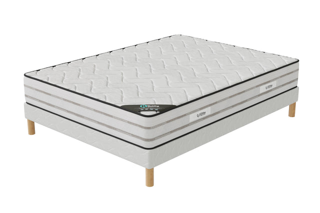 Ensemble Memory Premium Sommier + Matelas Hauteur 25cm