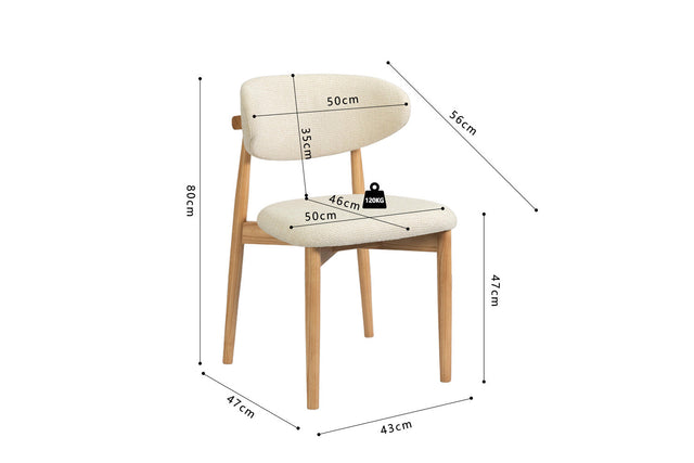 Chaise Clara - dimensions