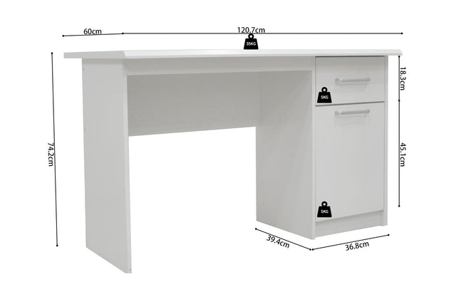 Bureau Milou - dimensions