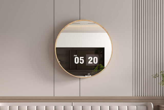 Miroir Roxy 80x80 Chêne vieilli