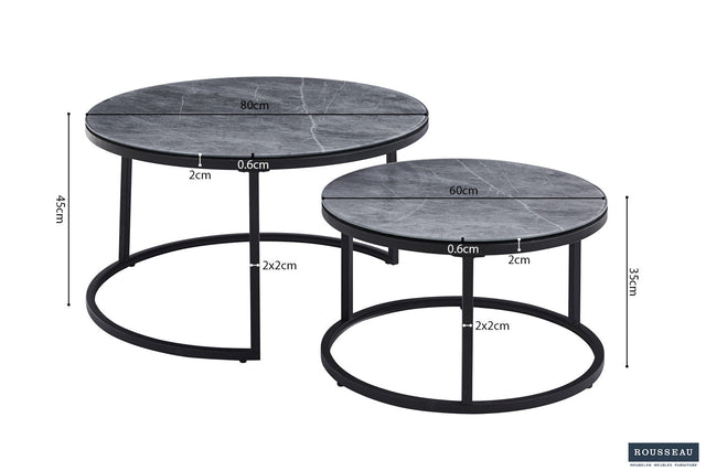 Table basse Boston - dimensions