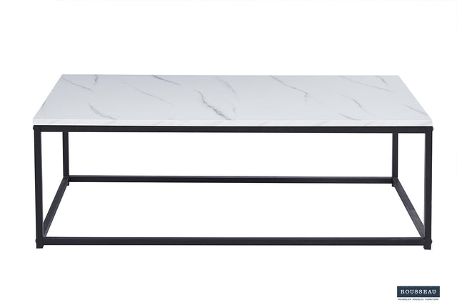 Table basse Dallas Décor Marbre Blanc - vue 2