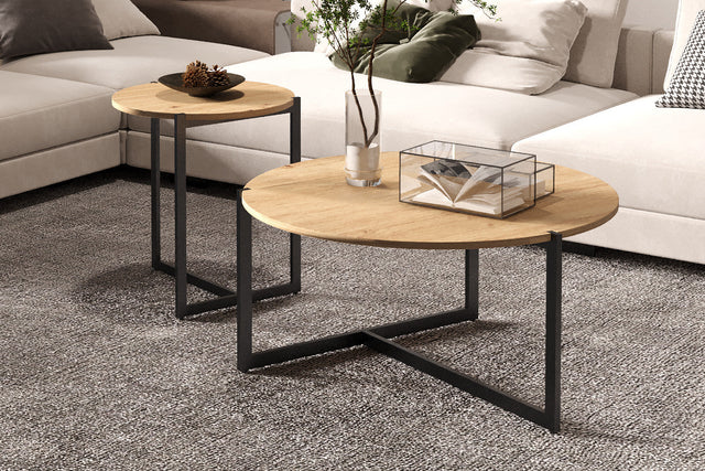 Table basse Pola Décor Chêne vieilli