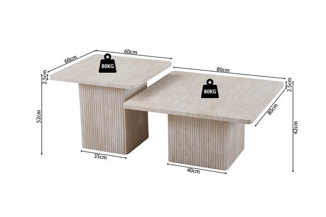 Table basse Bobby - dimensions