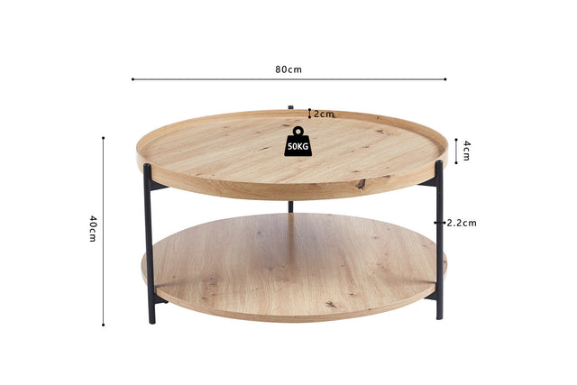Table basse Dalina - dimensions
