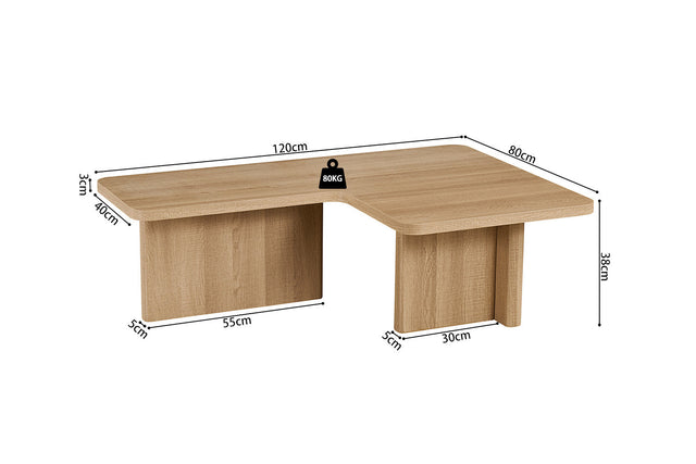 Table basse Arallo - dimensions