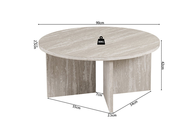 Table basse Drasir - dimensions