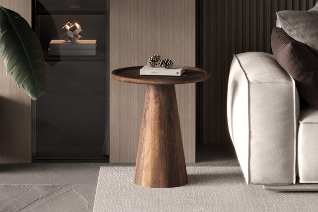 Table basse Jules Bois de manguier Brun clair