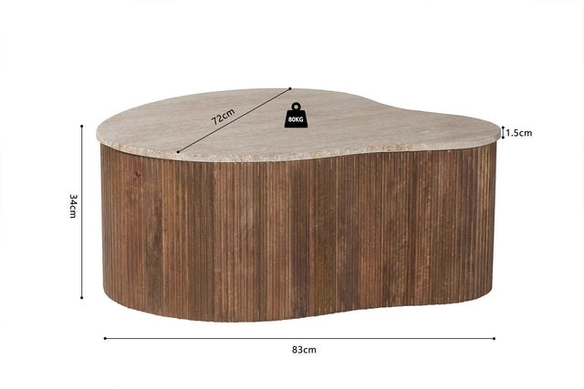 Table basse Paul - dimensions