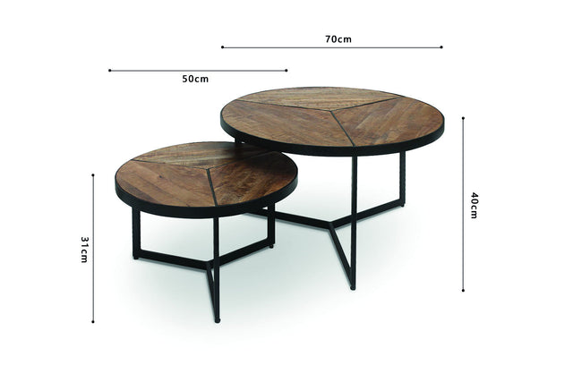Table basse Laveu - dimensions