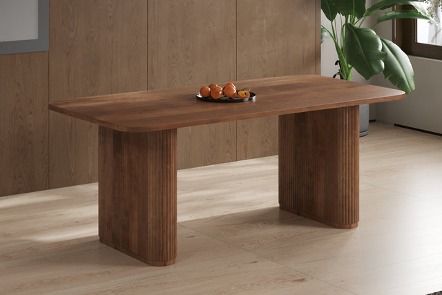 Table Jean 200 cm Ovale Danoise Bois de manguier Brun clair - vue 2