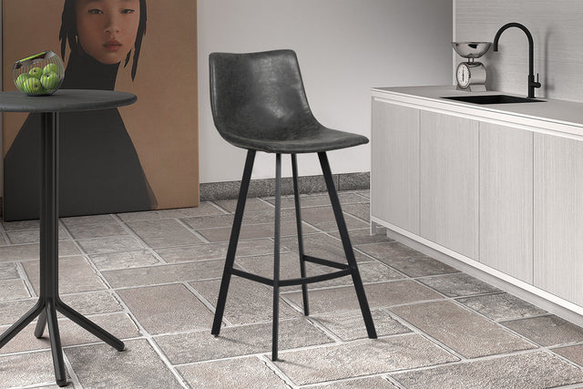 Tabouret de bar Ozan PU Noir - vue 2
