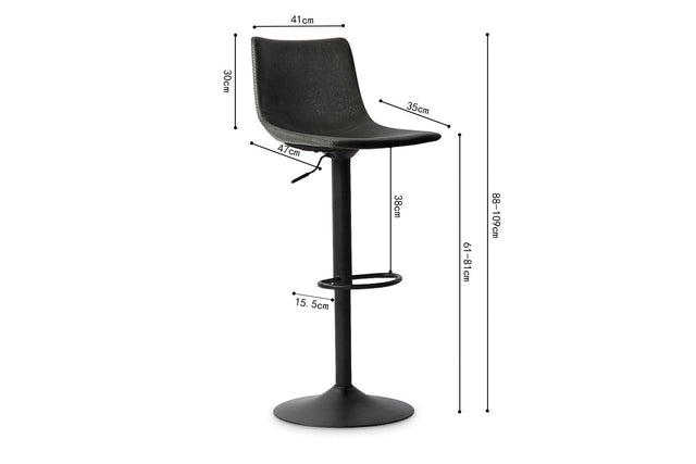 Tabouret de bar Trevi - dimensions