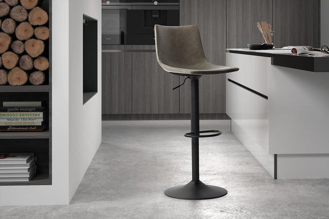 Tabouret de bar Trevi PU Gris - vue 2