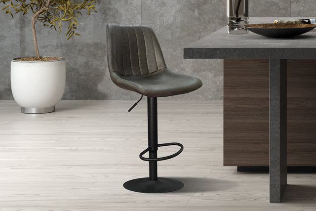 Tabouret de bar Barcelona PU Ote Topper 05 Brun foncé - vue 2