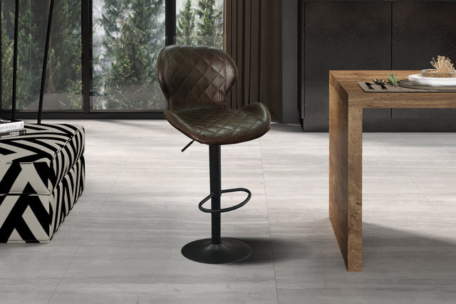 Tabouret de bar Malaga PU Ote Topper 05 Brun foncé - vue 2