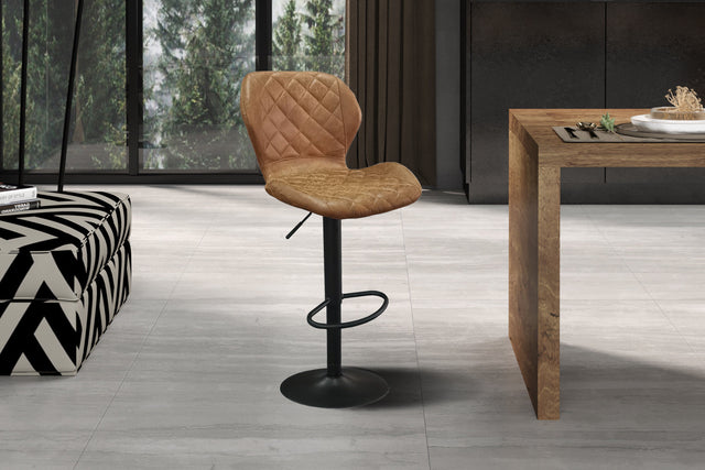Tabouret de bar Malaga PU Ote Topper 02 Cognac - vue 2