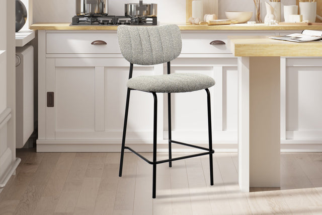 Chaise de comptoir Antura Tissu Ote Lisa 453 Gris clair - vue 2