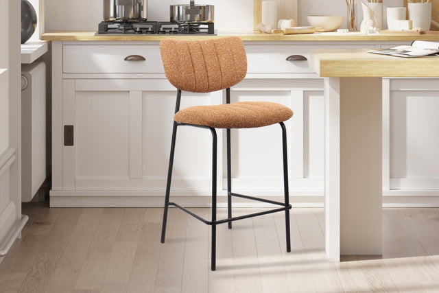 Chaise de comptoir Antura Tissu Ote Lisa 251 Orange - vue 2
