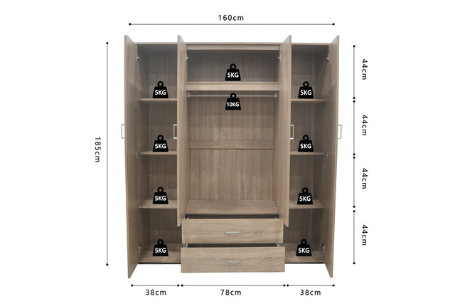 Armoire Marc - dimensions