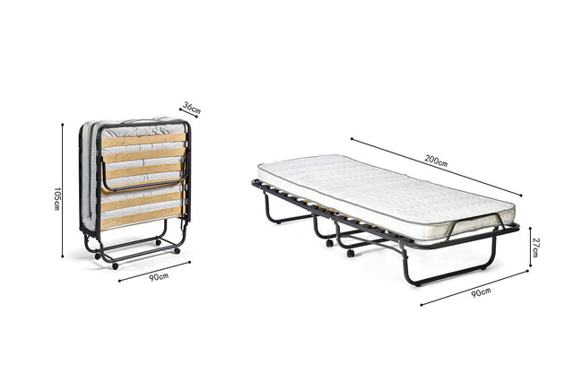 Lit pliable Bruxelles - dimensions
