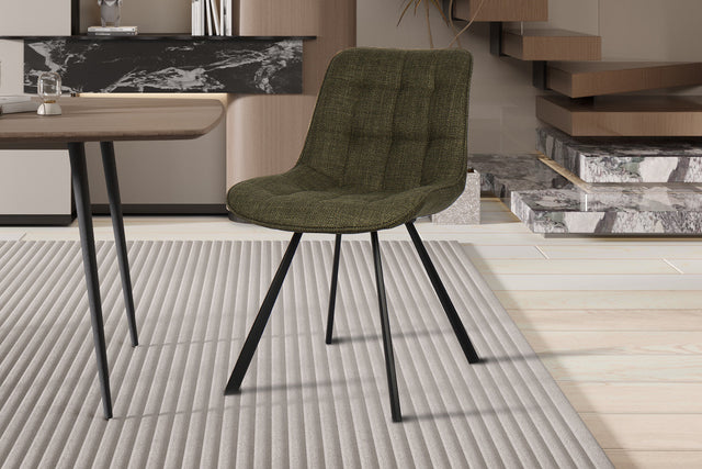 Chaise Ariba Ote Tissu Montego 350 Vert - vue 2
