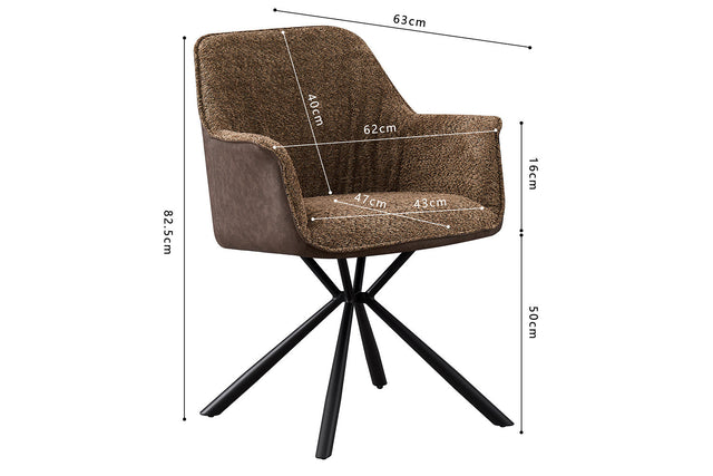 Chaise Lucie - dimensions