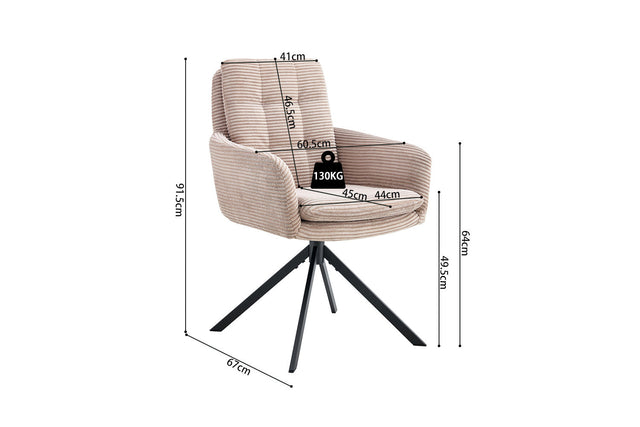 Chaise Luna - dimensions