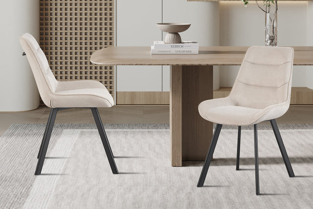 Chaise Amelie Corduroy Sable