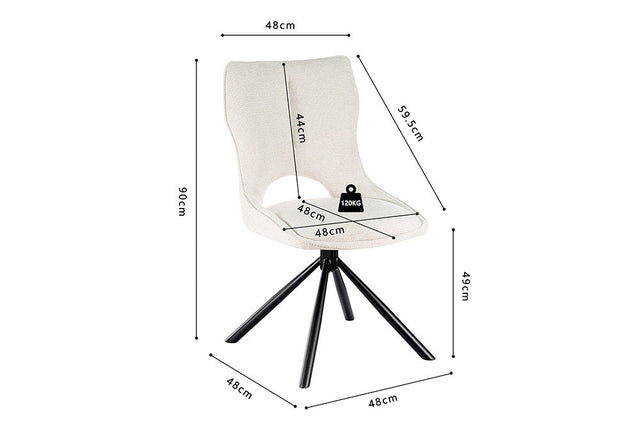 Chaise Mori - dimensions