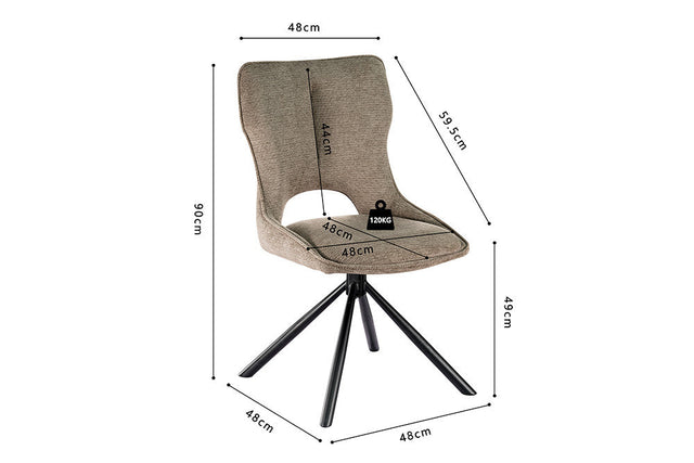 Chaise Mori - dimensions