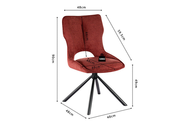Chaise Mori - dimensions