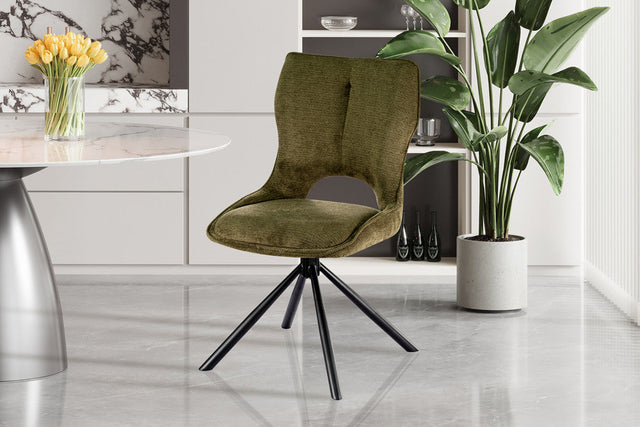 Chaise Mori Pivotant Tissu Ote Share 353 Vert