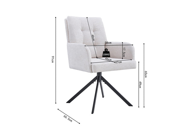 Chaise Granada - dimensions