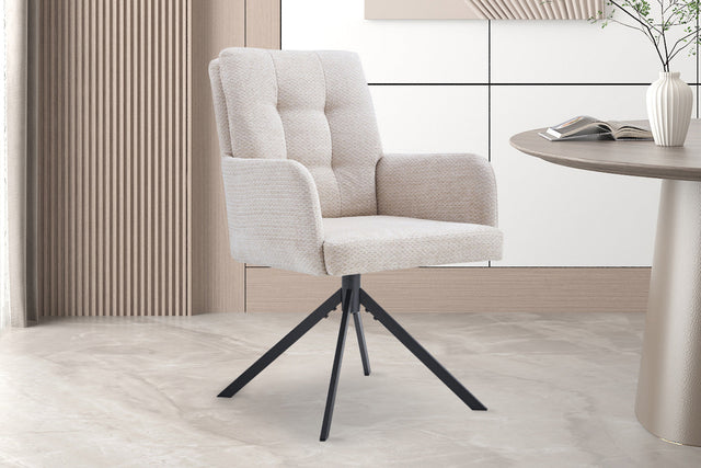 Chaise Granada Pivotant Tissu Davis Bliss 75-03 Beige - vue 2
