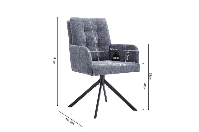 Chaise Granada - dimensions