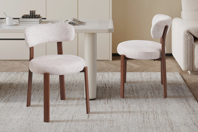 Chaise Julia Noyer Tissu Fabb Leo 23