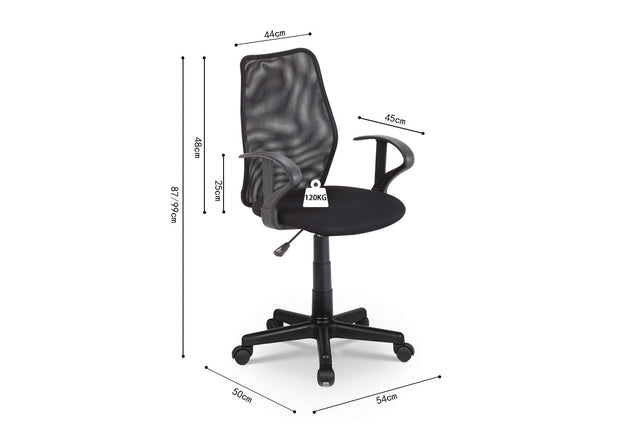 Chaise de bureau Job - dimensions