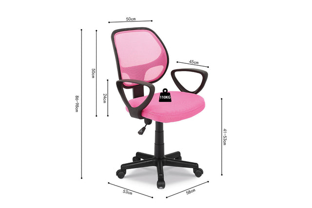 Chaise de bureau Hippa - dimensions
