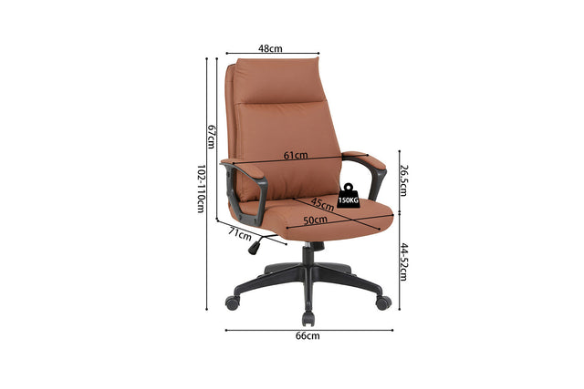 Chaise de bureau Samuel - dimensions