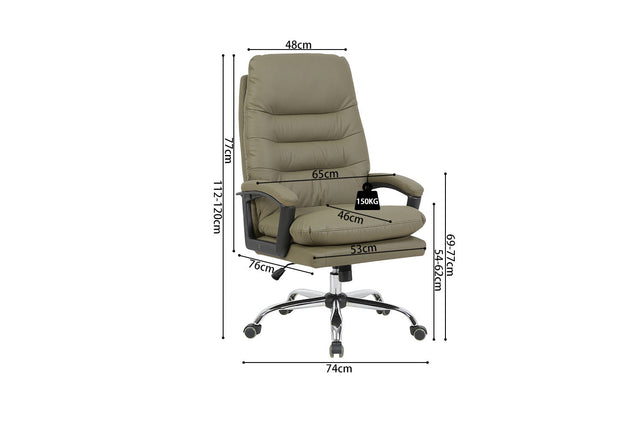 Chaise de bureau Daniel - dimensions