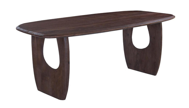Tafel 'Braga' Ovale Danoise Bois de manguier Brun Foncé - 51620_1