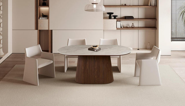 Table 'Vigo' 180 cm Ovale Décor Chêne Foncé Shakespear Beige - 52180_6