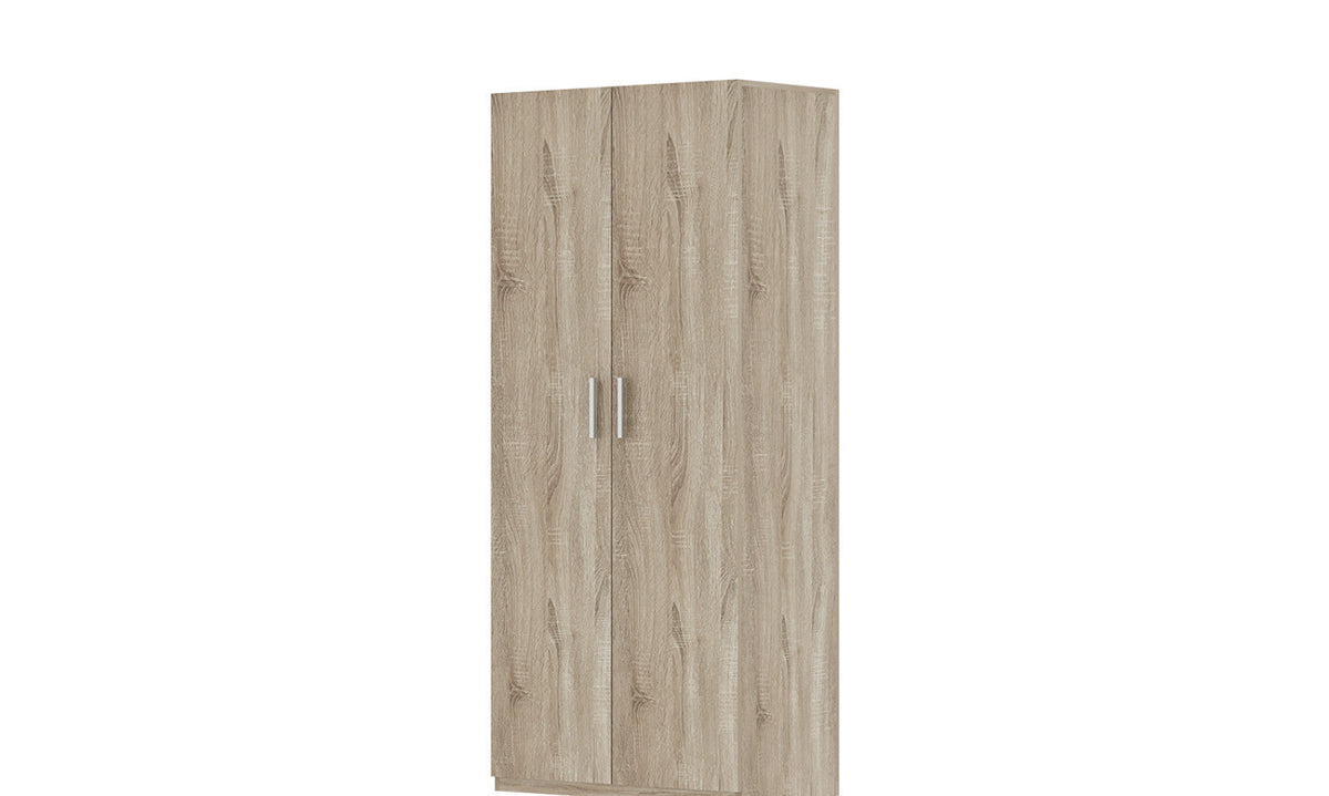 Armoire de rangement Mike – 2 portes – 80 × 180 cm – vue 3