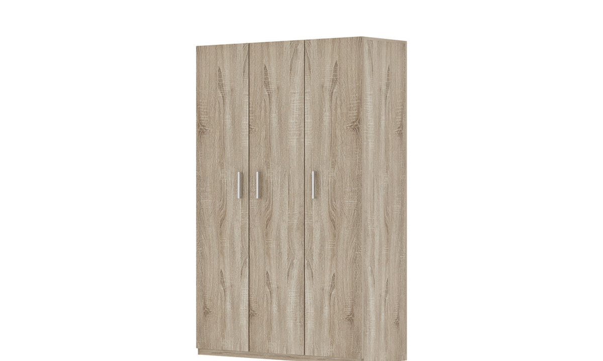 Armoire de rangement Mike – 3 portes – 120 × 180 cm – vue 3
