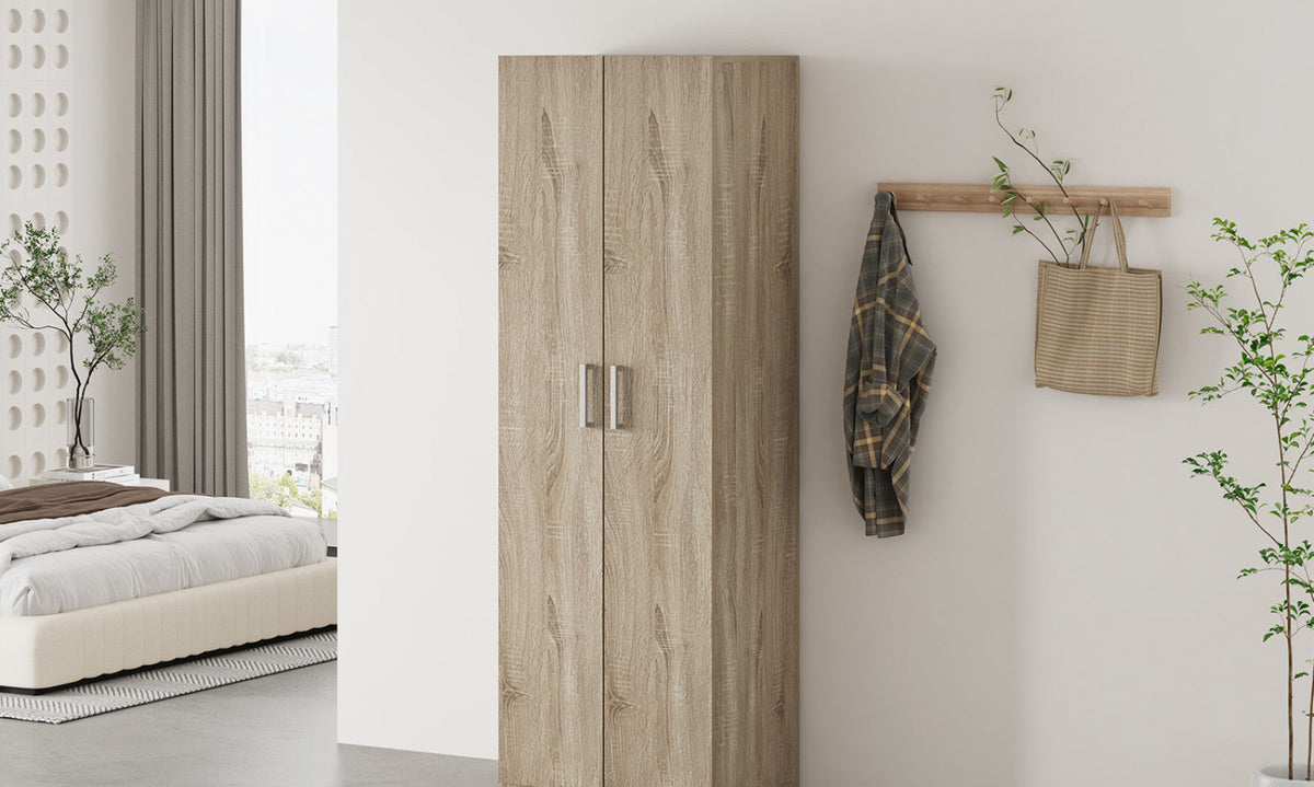 Armoire de rangement Mike – 2 portes – 60 × 180 cm – vue 2