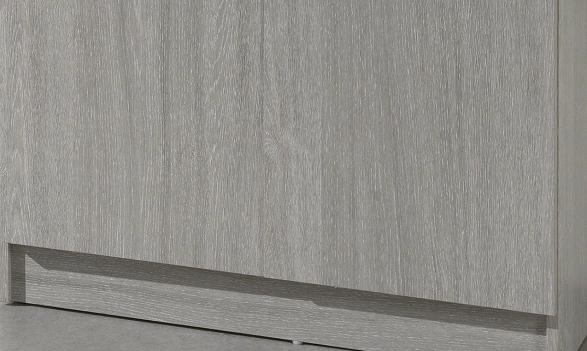 Armoire de rangement Ray – Chêne gris, 2 portes – 80 × 180 cm – vue 5