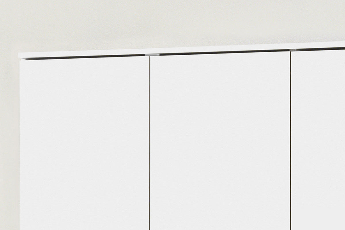 Armoire de rangement Ray – Blanc, 3 portes – 120 × 180 cm – vue 3