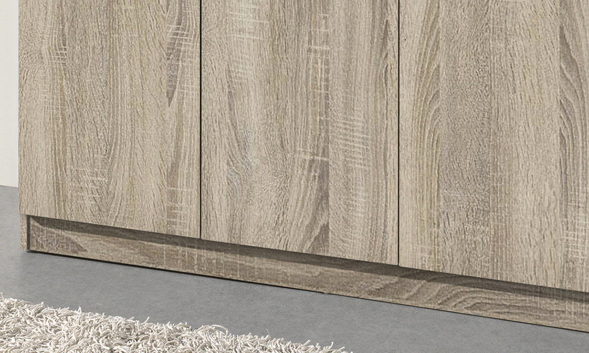 Armoire de rangement Ray – Sonoma, 3 portes – 120 × 180 cm – vue 5