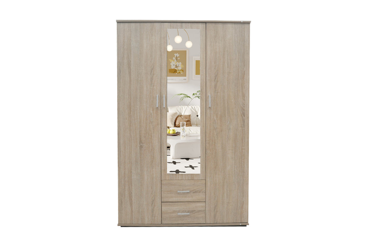 Armoire Marc – Sonoma, 3 portes – 120 × 185 cm – vue principale